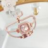 Relógio feminino comércio exterior explosões temperamento moda quadrado diamante relógio feminino ajuste livre feminino relógio de quartzo atacado