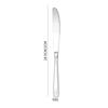 Louça de trigo amazônico transfronteiriço em aço inox terno hotel Bife ocidental faca garfo colher sobremesa Fork 5 peças principais