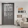 Porta Dobrável de PVC Divisória de Cozinha Banheiro Quarto Simples Temporário Retrátil Sem Trilha Porta de Correr Metabo