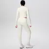 Colete à Prova de Choque em Forma de I Jaqueta Esportiva Curta com Zíper Calça de Yoga Justa de Cintura Alta Amiga da Pele Conjunto de Yoga Fitness para Mulheres