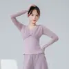 Ropa de Práctica de Danza Clásica para Mujer, Nuevo Top de Malla Gruesa de Manga Larga para Otoño e Invierno, Estándar Nacional para Danza Clásica