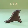 Triângulo de Sândalo, Triângulo de Sândalo Roxo, Mini Bastão de Acupressão para Massagem nos Pés, Cone de Massagem Gua Sha para Meridianos do Pé