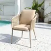 Mesa y silla de exterior al aire libre jardín terraza de ocio patio tienda de té con leche cafetería silla de ratán de ocio combinación de muebles