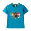Ropa para niños Wang Wang, camiseta de algodón con cuello redondo y manga corta, nueva camiseta de verano, camiseta de media manga, una generación de cabello