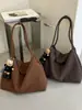 Bolso Tejido Maillard Super Retro para Mujer, Nuevo Bolso Tote Coreano Otoño/Invierno 2026, Bolso de Hombro Grande de Alta Gama
