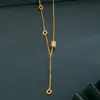 Conjunto de Cadena de Amor de Cintura Delgada Color Dorado, Cadena Larga para Clavícula Color Oro Arena con Cadena de Cola Circular, Regalo de Cumpleaños de Corazón de Durazno para Novia