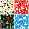 12 Piezas de Papel de Decoración Material de Decoración Manual de Empaque de Regalo de Nochebuena Cuadros Rojos y Verdes Base de Papel Decoración Transfronterizo