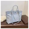 Bolsa de Lona Transfronteriza para Mujer, Gran Capacidad, Nueva Versátil Bolso de Hombro Otoño e Invierno 2026, Bolso Tote de Alta Gama para Viajes Diarios