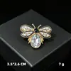 Nova Moda Estilo Barroco Série de Insetos Broche de Abelha Cravejado de Diamantes Alfinete Personalizado para Acessório de Roupa