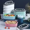 Caja de Almuerzo Aislada de Acero Inoxidable 304 Estudiante Trabajador de Oficina Separable Multicapa Caja Bento Personalización Estampar Logo