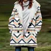 [Processamento Personalizado] Novo Casaco de Inverno Feminino com Pelúcia Estilo Europeu e Americano Casaco com Capuz 3D de Natal Atacado