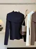 Suéter de Punto con Volantes de Cuello Alto y Pedrería para Mujer, Manga Larga, Nueva Llegada de Otoño, Capa Base Elegante, Suéter Interior Suave y Acogedor