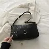 2026 Otoño Temprano Nuevo de Moda Chica Caliente Diseño de Nicho Bolso de Motocicleta Bolso de Hombro Único Bolso de Axila Bolso de Mano para el Trabajo Bolso de Mujer