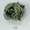 Rosa de princesa artificial vintage con borde quemado, flores falsas con borde quemado para decoración de pared de flores de boda en Instagram, accesorio para caja de regalo de flor para pasador de pelo DIY