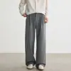 Pantalones Rectos de Doble Pinza Estilo Old Money, Pantalones Anchos Sueltos Casuales de Negocios, Caída de Alta Gama, Pantalones Largos Transpirables Amigables con la Piel Otoño-Invierno