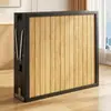 Cama de solteiro dobrável para uso doméstico, cama simples para cuidados pós-parto, cama de solteiro/casal para cochilo e plantão, cama de ferro para quarto de aluguel para adultos