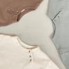 Camiseta sencilla de algodón casual de manga larga para bebé recién nacido estilo Ins coreano de primavera y otoño, camisa básica de primavera para bebé con botones abiertos