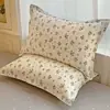 Fundas de almohada de algodón puro, un par, 48X74 Funda de almohada individual, 100% algodón, Adecuadas para todas las estaciones, Funda interior para cojín del hogar, Pieza individual 2