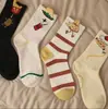 Calcetines para Mujer para Otoño e Invierno, Calcetines Versátiles de Media Pantorrilla, Nuevos Estilos Primavera y Otoño 2024, Calcetines Holgados de Dibujos Animados Lindos y Originales