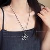 Collar de Flor Calada Estilo Blogger Coreano para Mujer Verano Cuerda Negra Ajustable Accesorios Versátil Elegante Cadena Larga