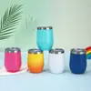 Taza Termo para Huevo de Acero Inoxidable 304, Mejor Vendida de Amazon, 12 oz, Forma de U Mini, Portátil para Exteriores, Taza de Agua para Coche