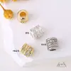 Cobre Chapado en Oro de 14K Color Conservante Zirconio Cuentas Cilíndricas Cuentas Espaciadoras Cuentas Sueltas Pulsera de Cristal Pulsera de Perlas Accesorios para Joyería DIY