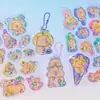 Ytpp Dibujos Animados Lindos Kapi Bara Pegatinas 3D Infantiles Panda Agitar Adhesivo Activado por Agua Pegatinas Decorativas para Diario