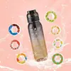1000ml Copo com Fragrância Amazon Explosions Copo de Água Brincalhão com Anel de Fragrância Copo de Água Esportivo Copo com Tubo de Sucção 7 Anéis