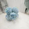 Peônia Artificial Estilo Europeu com 5 Flores, Flores de Peônia Artificiais Feitas à Mão, Flores de Peônia Reais para Decoração de Casa, Celebrações de Casamento e Adereços de Fotografia