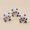 Acessórios de Artesanato DIY Desenho Animado de Panda Redondo 3D, Cola de Creme Resina Peças Pequenas Material Atacado