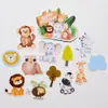 Toppers de Animales León Elefante Hoja Verde Selva Tropical para Decoraciones del Día del Niño Fiesta de Cumpleaños