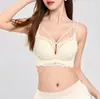 Sujetador de Ropa Interior Transpirable Engrosado de 5 CM Manto Taza Transmisión en Vivo Original Espalda Hermosa Sexy Recogida Busto Pequeño Sin Aro