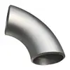 Cotovelo de aço inoxidável 304 316l 90 graus ângulo reto soldagem 1.5D grau industrial decapagem solda de topo estampagem cotovelo conexões