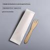 Faca descartável e colher de garfo louça de madeira Kraft papel bolo faca takeaway fruta salada garfo sobremesa colher de sorvete