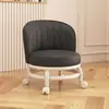 Banqueta pequena com rodinhas universal para casa, banqueta baixa 2026 novo modelo, banqueta cadeira para mesa de centro de sala com encosto, banqueta móvel para entrada para trocar de sapatos