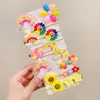 Nueva Diadema Dibujos Animados Accesorios para el Cabello de Niños Pasador Lindo Flor Pequeña Pasador para Bebé Diadema de Princesa Niña Pequeña Banda Elástica