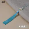 Novo Ventilador Dupla Face Franja de Borla Cheongsam Hanfu Acessório de Fecho Embalagem Caixa de Presente Pingente de Carro Flauta Borla
