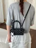 Bolso Japonés y Coreano con Estampado de Lunares de Nicho para Mujer, Bolso Tipo Almohada Lindo y Elegante, Moda Juvenil, Bolso Simple de Hombro y Cruzado