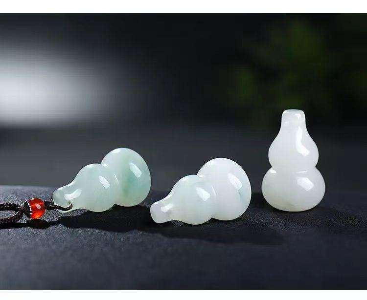 智贝详情图_15金丝玉天山玉翠葫芦吊坠男飘花翡翠色玉石女款挂
