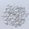 [Lentejuelas plateadas mate de 3/4/5/6 mm] Lentejuelas de bordado francés, accesorios de ropa, cuentas de costura a mano de PET