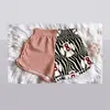 2026 Nuevo Estilo Pantalones Cortos de Cintura Alta con Doble Estampado Ropa de Comercio Exterior Transfronterizo Europeo y Americano Pantalones Cortos Elásticos con Estampado Digital para Mujer