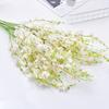 Orquídea Danzante Amarilla de 5 Pétalos Artificial Alta Gama Flor Boda Decoración Hogar Corazón Cultural Orquídea Mariposa Ramo Falso Fabricante Mayorista