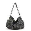 Bolso de Estilo Étnico Bohemio para Mujer 2025 Primavera y Verano Nuevo Bolso de Hombro Cruzado Versátil Bolso Tote de Gran Capacidad Moderno