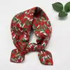 Pañuelo pequeño cuadrado de algodón y lino 55 cm Japonés y coreano artístico combinable para todo temporada de primavera y otoño pañuelo decorativo elegante algodón puro moda cinta para el pelo