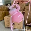 Garrafa Criativa Vintage de 500ml em Formato de Cabaça, Garrafa com Infusor de Chá de Vidro, Garrafa Selada para Vinho Caseiro, Garrafa Portátil para Chá de Leite