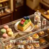 Mini pãozinho recheado com creme realista, um modelo de comida em miniatura para exibir em uma mesa, um pingente de chaveiro e um acessório DIY