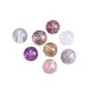 Lu Cor Natural Ultrassom Sete Cristais Contas Soltas Pulseira DIY Feita à Mão Contas Individuais Cristal Branco Torre Amarela Acessórios Dourados Contas
