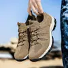 Zapatos de malla transpirables para senderismo y ocio al aire libre, para primavera y otoño, calzado deportivo transpirable para hombres de mediana edad, venta al por mayor