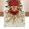 Nuevo camino de mesa navideño de Amazon, hecho a medida con estampados de Papá Noel y árbol de Navidad, mantel largo para decoración de mesa