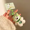 Bonito West Highland Cartoon Pelúcia Cachorro Boneca Pingente Menina Chaveiro Bolsa Boneca Pingente Mochila Pingente